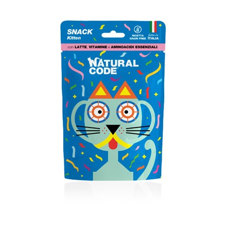 natural code snack cat kitten grain free latte vitamine 60 gr