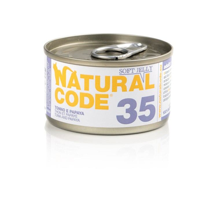 Natural Code 35 Tonno e Papaya 85 gr Per Gatti
