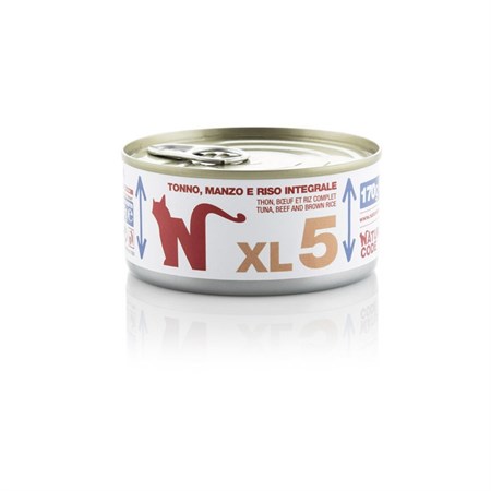 natural code xl 05 tonno manzo e riso integrale 170 gr per gatti
