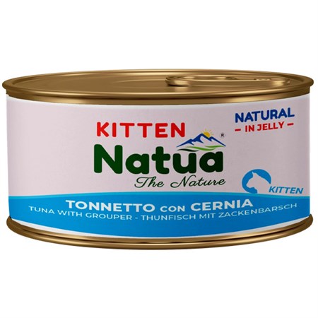 Natural Kitten Jelly Tonnetto con Cernia in Gatti