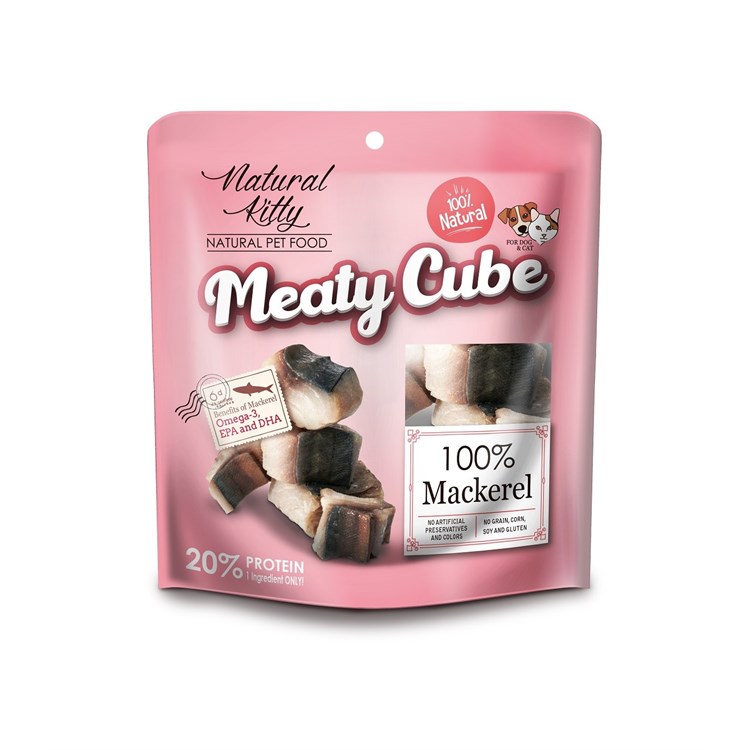 Natural kitty cubetti di sgombro 60 gr