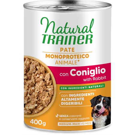 natural sensitive no gluten medium maxi adult con coniglio e riso