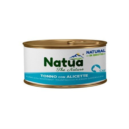 Natural Tonno con Alicette In brodo di Cottura Per Gatti in Gatti