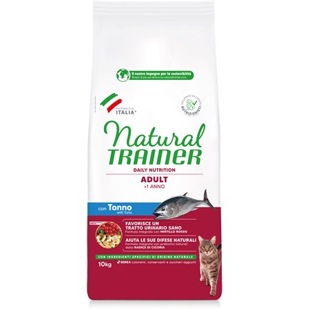 natural trainer adult tonno 10 kg per gatti
