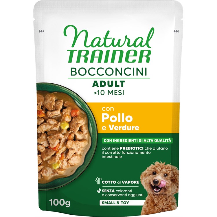 Natural Trainer Bocconcini Small&Toy Adult Pollo 100g
