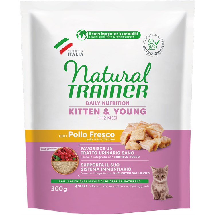 Natural Trainer Kitten con Pollo 300 gr per Gattini