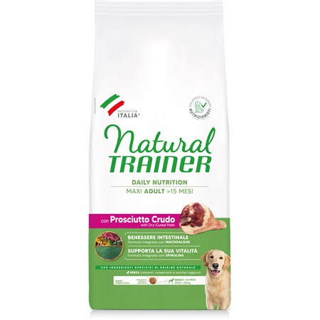 natural trainer maxi adult prosciutto 12 kg