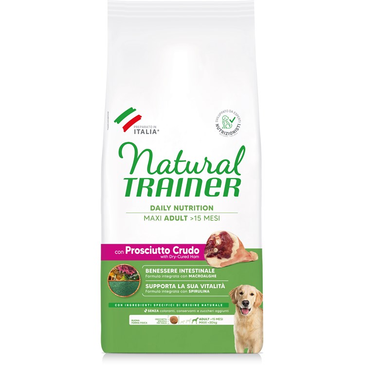 Natural Trainer Maxi Adult Prosciutto 12 kg