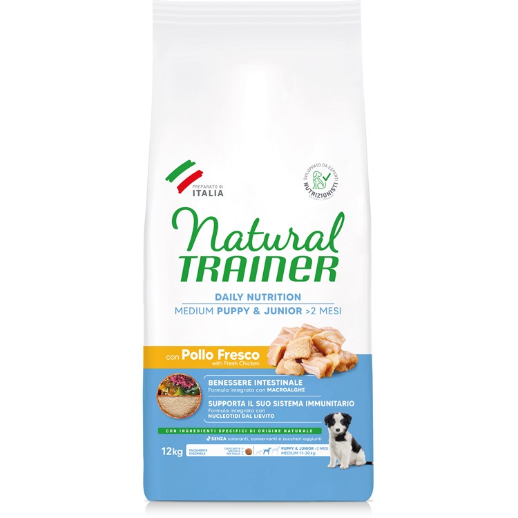 Natural Trainer Puppy Junior Medium 12 kg