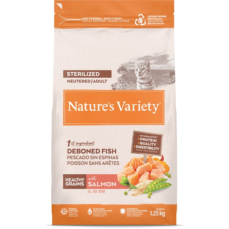 Nature's Variety Cat Healthy Grain Sterilised Salmone 1,25kg
