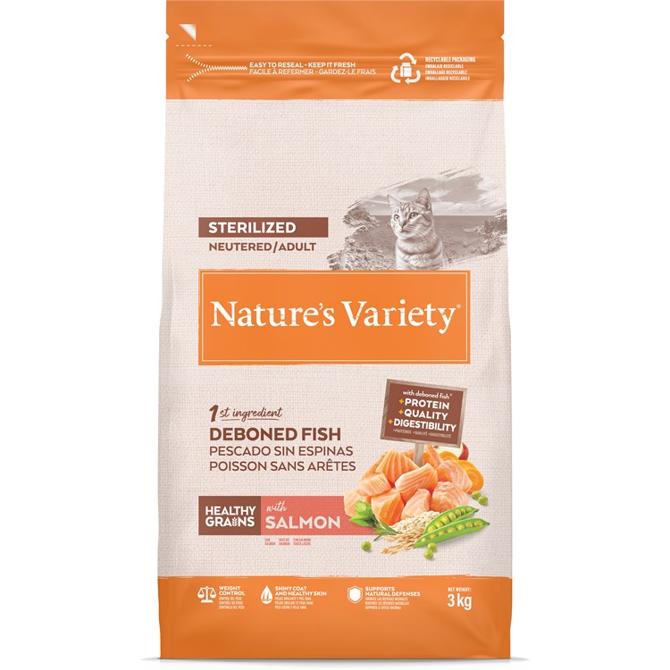 Nature's Variety Cat Healthy Grain Sterilised Salmone 3kg