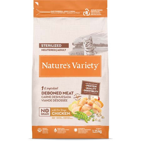 Nature's Variety Cat No Grain Sterilised Pollo 1,25kg in Gatti