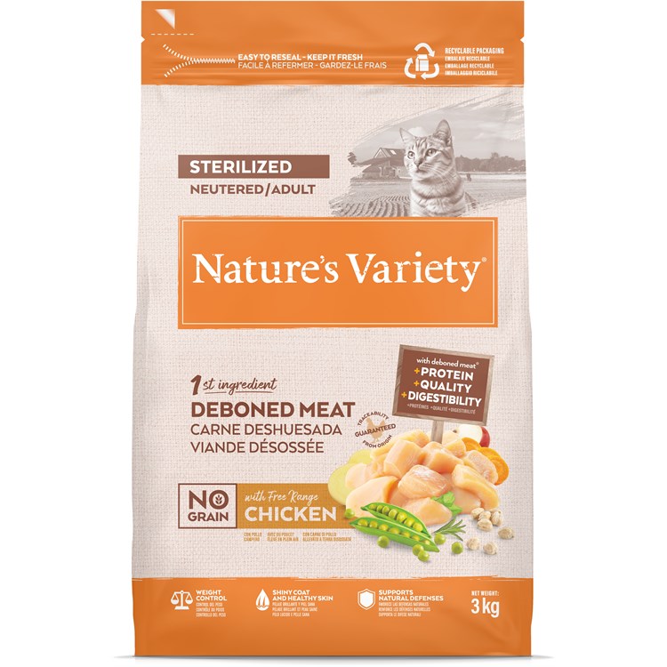 Nature's Variety Cat No Grain Sterilised Pollo 3kg