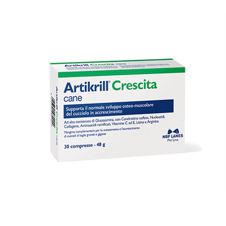 Nbf Lanes Artikrill Crescita Cane 30 Compresse