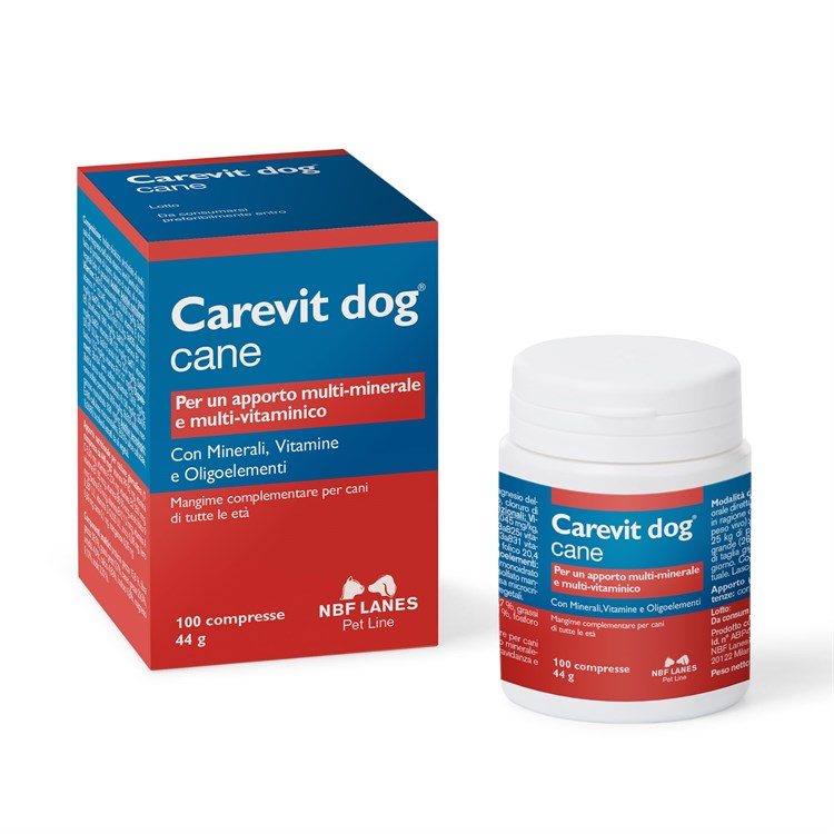 NBF Lanes Carevit Dog 100 Compresse per Cani