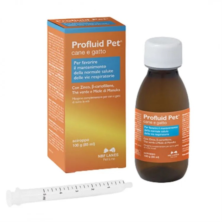 Nbf Lanes Profluid Pet Sciroppo 100g 85 ml Per Cani e Gatti