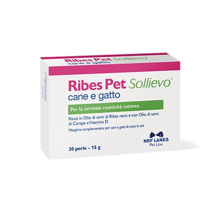 NBF Lanes Ribes Pet Sollievo 60 Perle Per Cani e Gatti in Cani