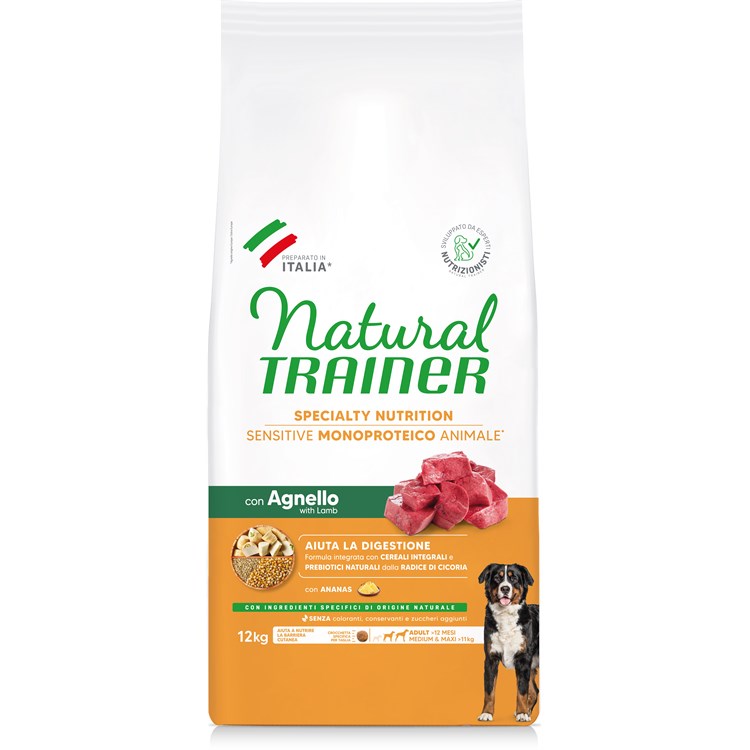 NT SENSIT NO GLUTEN AD. M/M LAMB 12 KG