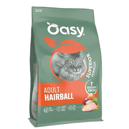 oasy cat adult hairball 1 5 kg per gatti