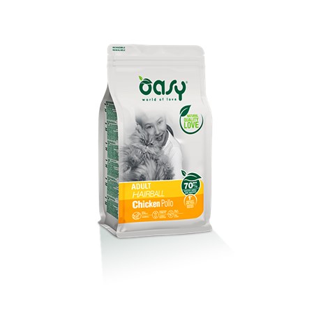 oasy cat adult hairball 300 gr per gatti