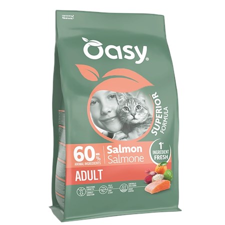 oasy cat adult salmone 300 gr per gatti