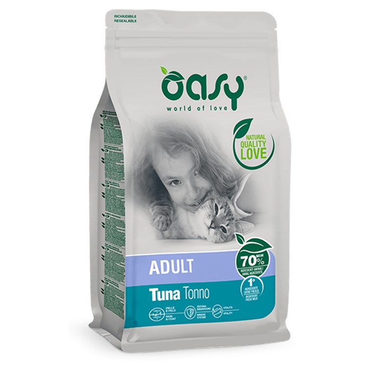 Oasy Cat Adult Tonno 7,5 Kg  Per Gatti