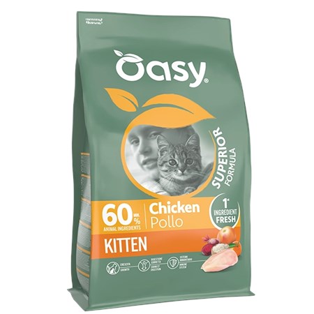 oasy cat kitten pollo 300 gr per gattini