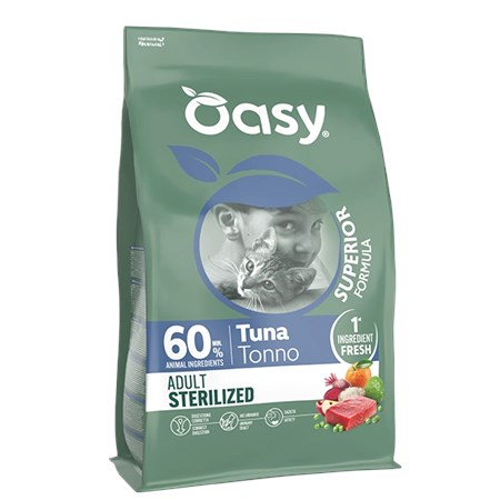 Oasy Cat Superior Formula Sterilized Tonno 6 Kg Per Gatti in Gatti
