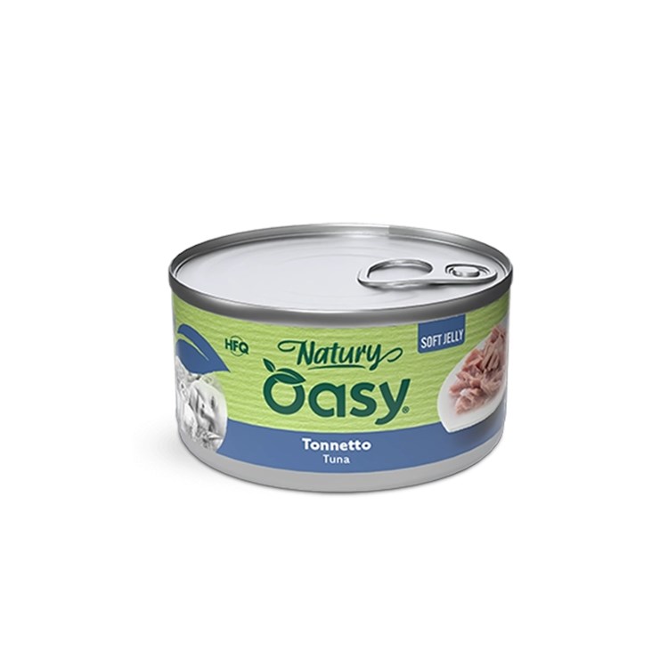 Oasy Natury Cat Soft Jelly Tonnetto 85 gr Scatoletta Umido Per Gatti