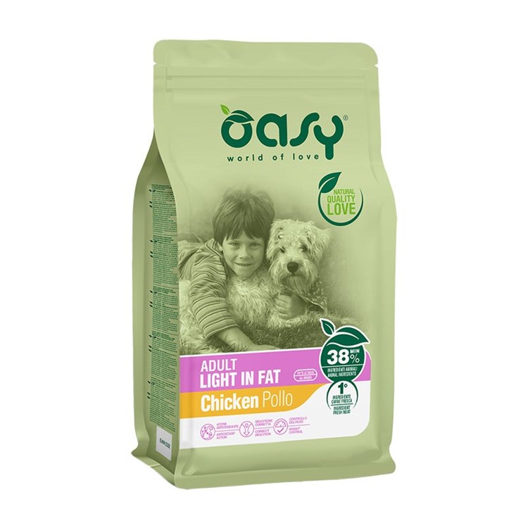 Oasy Dog Adult Light In Fat Pollo 3 kg