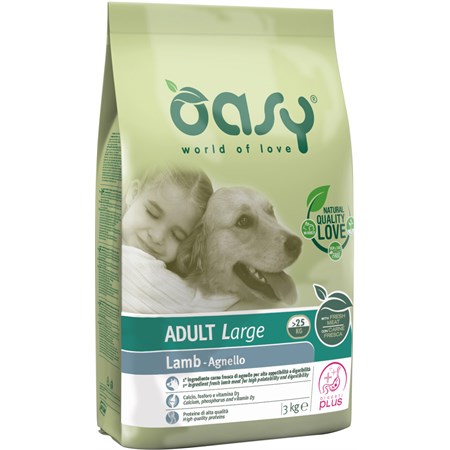 oasy dog large adult agnello 12 kg