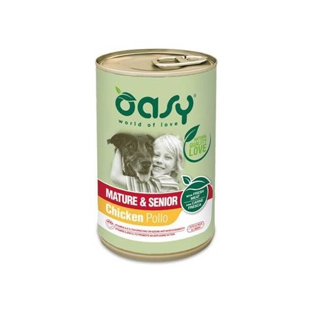 oasy dog mature senior 400 gr umido per cani