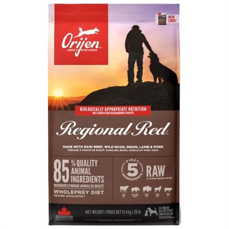 orijen regional red 2 kg adult dog per cane adulto tutte le taglie