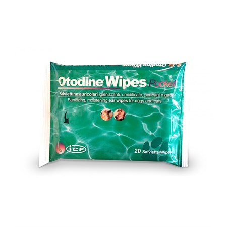 OTODINE WIPES POCKET 20 PZ in Cani