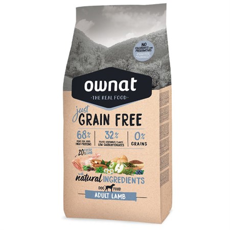 ownat cane grain free adult lamb 3 kg
