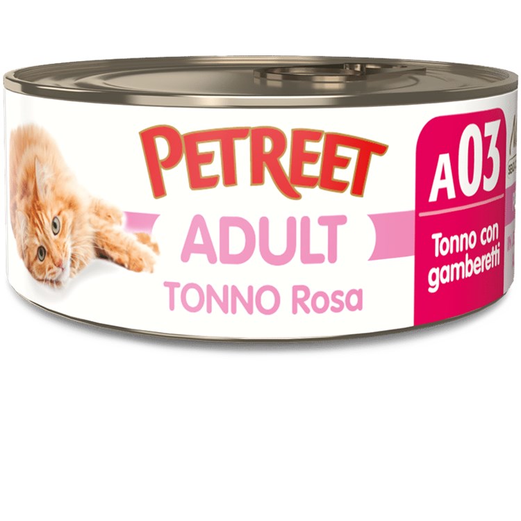 Petreet 70 gr Tonno Rosa con Gamberetti