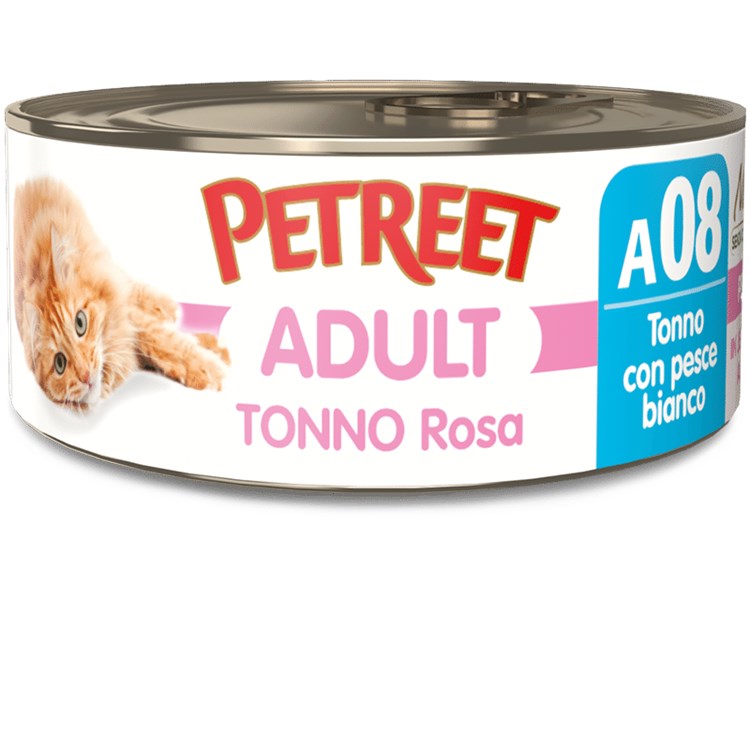 Petreet 70 gr Tonno Rosa con Pesce Bianco