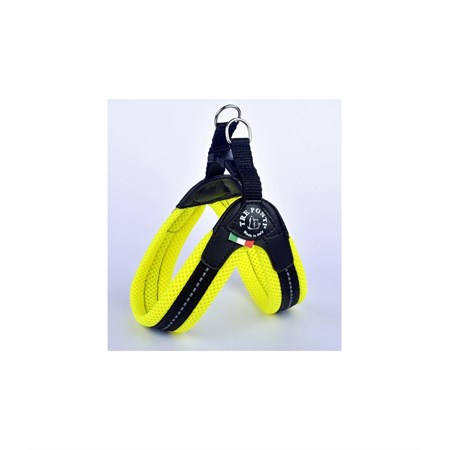 PETTORINA RETE FLUO PLAST 1.5 GIALLO in Cani
