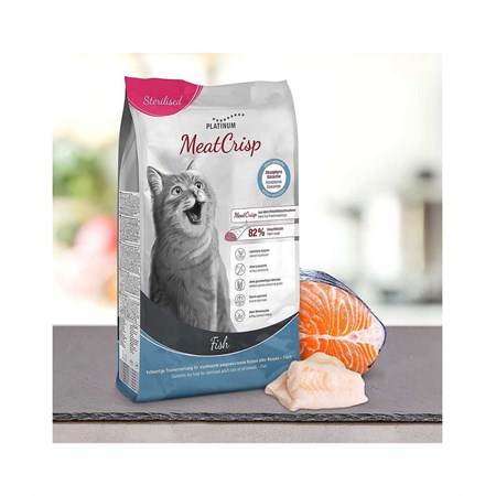 Platinum meatcrisp gatto sterilised pesce 3 kg in Gatti