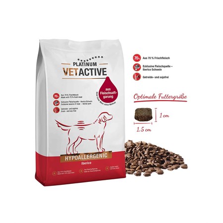 platinum vetactive cane hypoallergenic maiale iberico 5 kg