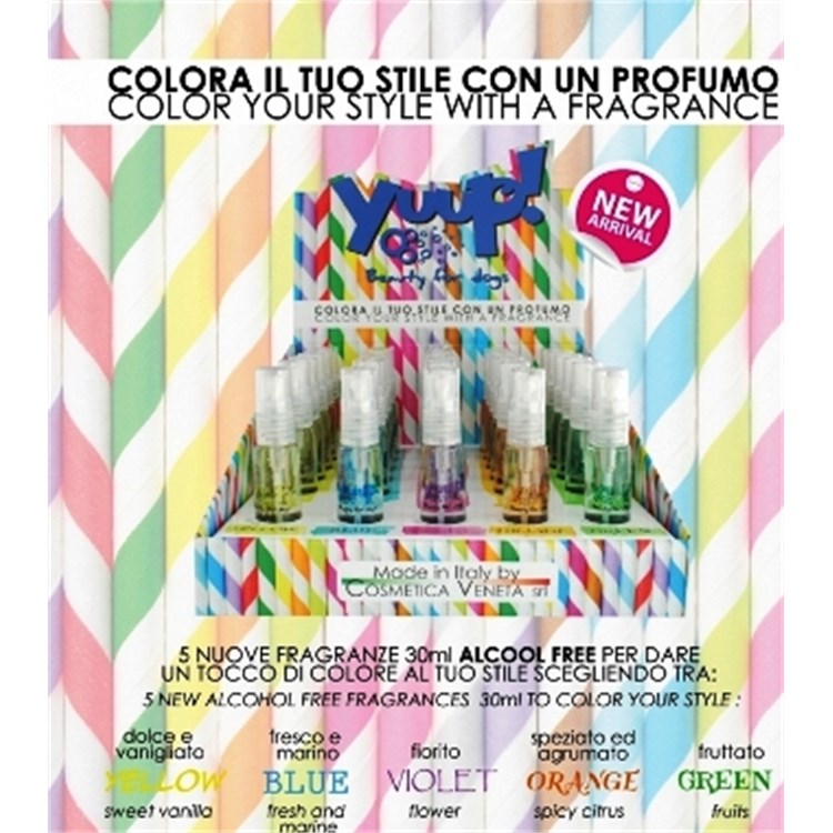 Profumo Yuup Blue Fresco e Marino 30 ml No Alcol Per Cani e Gatti