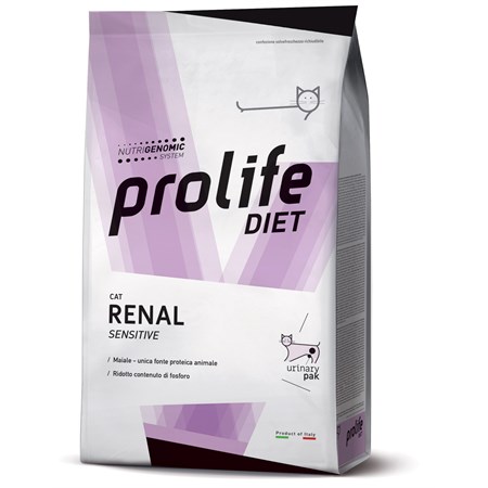 prolife diet cat renal sensitive 5 kg crocchette per gatti
