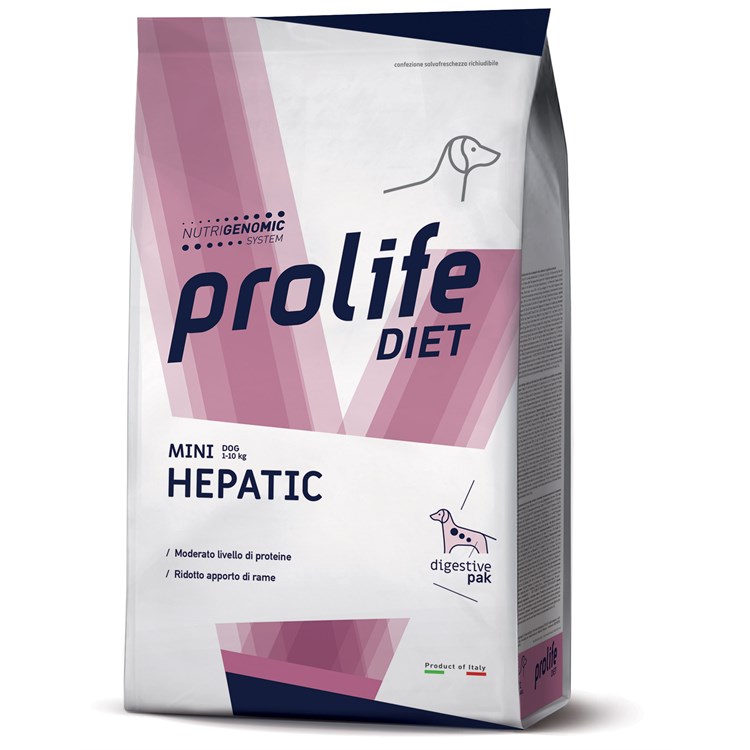 Prolife Diet Mini Hepatic 5 kg Crocchette Per Cani