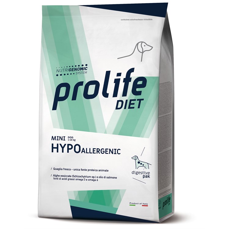 Prolife Diet Mini Hypoallergenic 5 kg Crocchette Per Cani