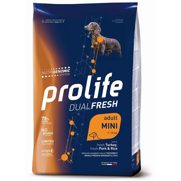 Prolife Dog Dual Fresh Adult Mini Maiale e Tacchino 7 kg