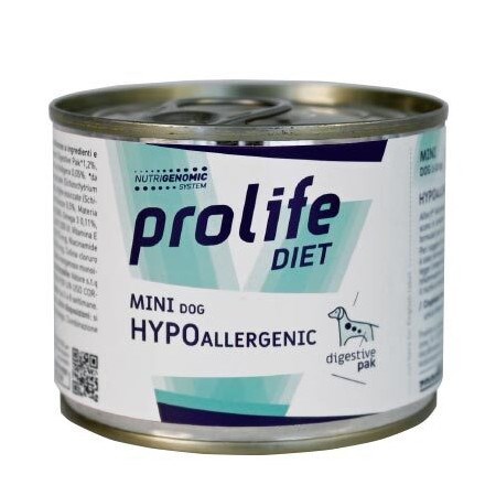 prolife dog veterinary formula mini hypoallergenic 200 gr umido cani