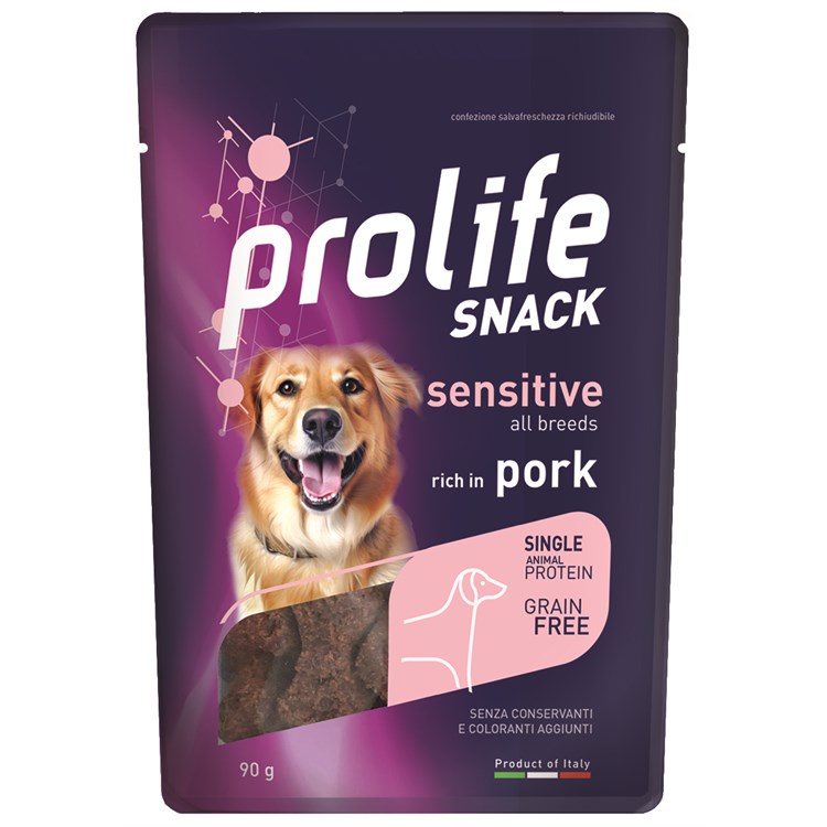 Prolife Snack Sensitive Grain Free Maiale 90 Gr Premi Cane