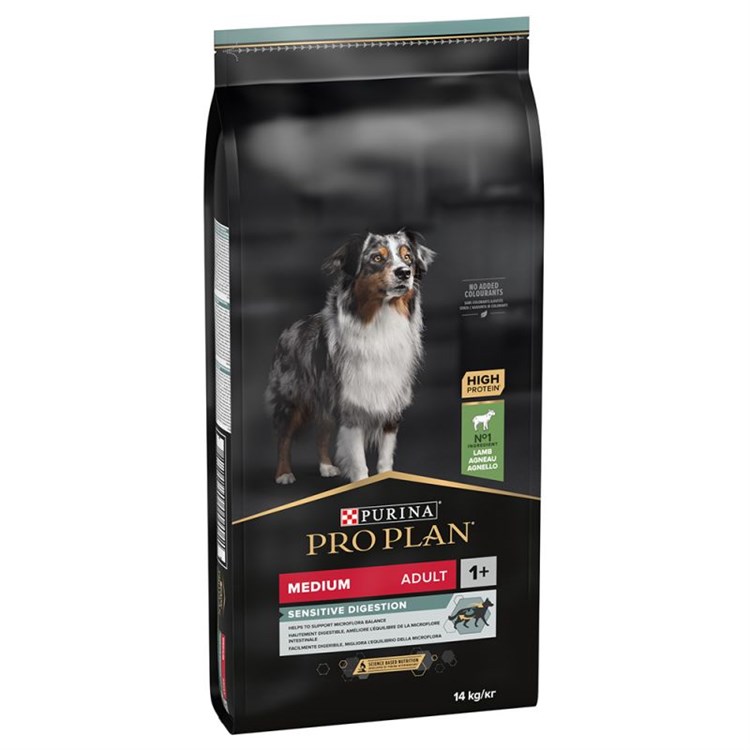 Purina Pro Plan Medium Adult OptiDigest Agnello e Riso 3 kg Crocchette Cane