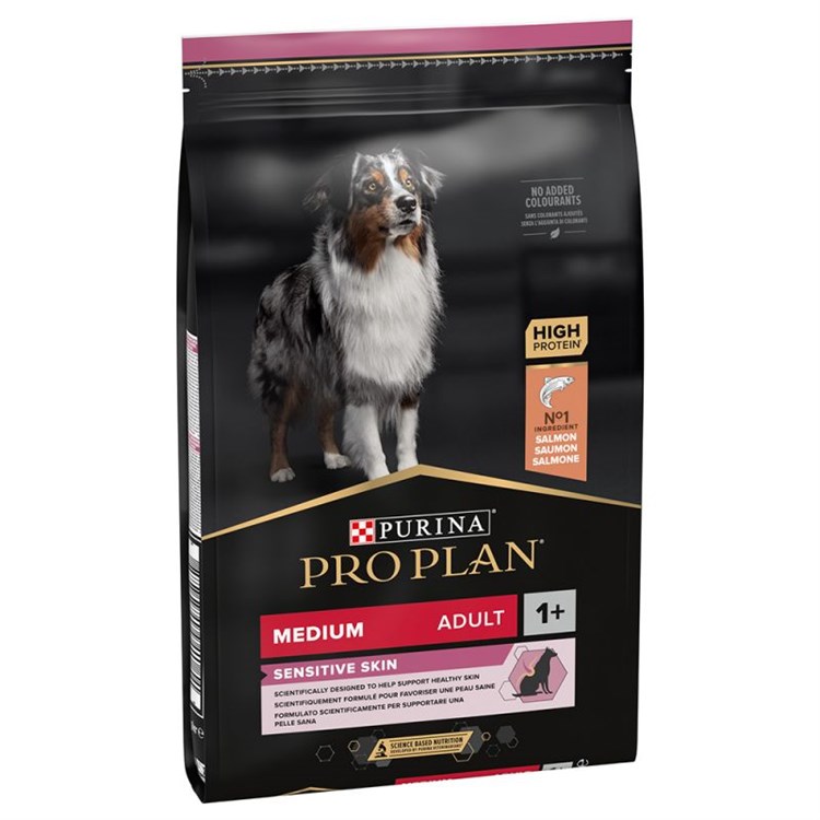 Purina Pro Plan Medium Adult Sensitive Skin OptiDerma Salmone e Riso 14 kg
