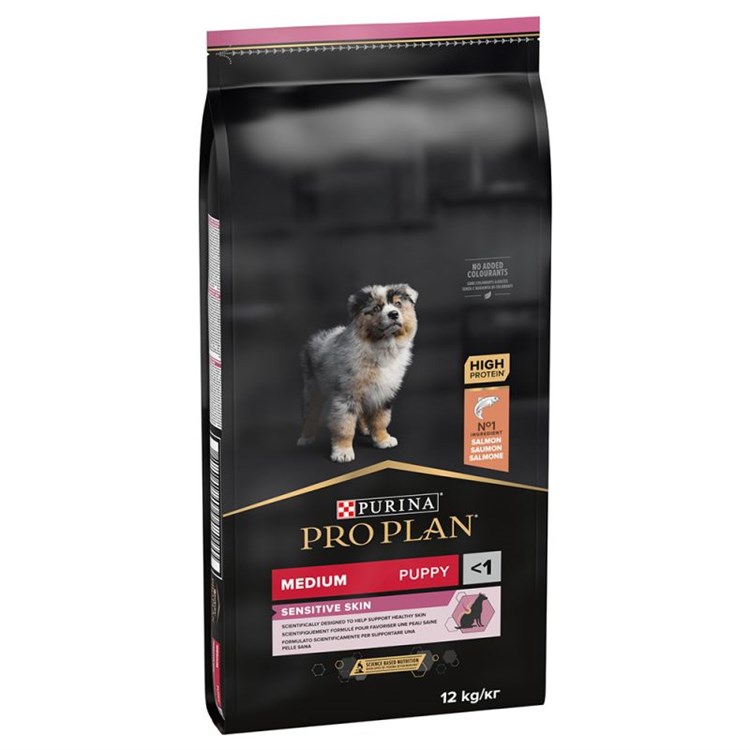 Purina Pro Plan Puppy Medium OptiDerma Salmone e Riso 3 Kg Crocchette Cane